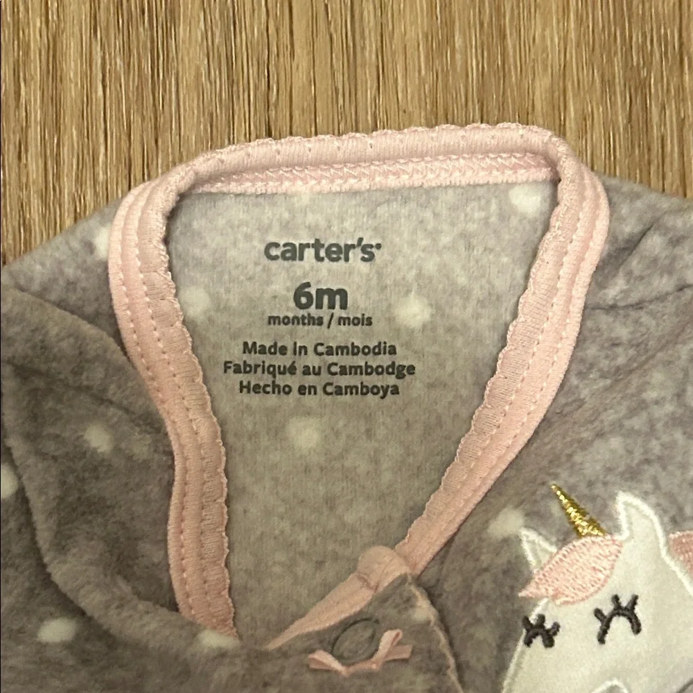Carter’s Gray Polka Dot Kids One Piece